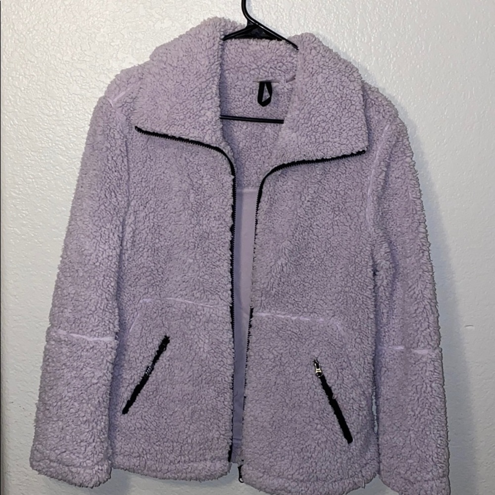 Zella Sadie Fleece Jacket Purple - Picture 2 of 7